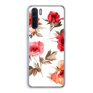 CaseCompany Roosjes: Oppo A91 Transparant Hoesje