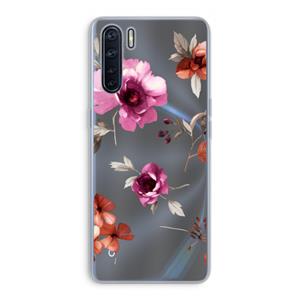 CaseCompany Geschilderde bloemen: Oppo A91 Transparant Hoesje