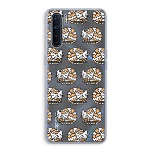 CaseCompany Slapende poes: Oppo A91 Transparant Hoesje