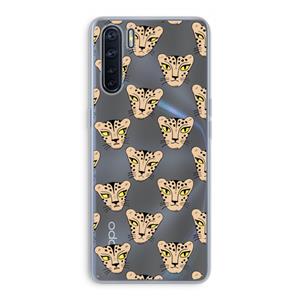 CaseCompany Tijger: Oppo A91 Transparant Hoesje