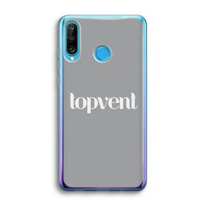CaseCompany Topvent Grijs Wit: Huawei P30 Lite Transparant Hoesje