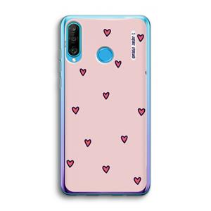 CaseCompany Hartjes: Huawei P30 Lite Transparant Hoesje