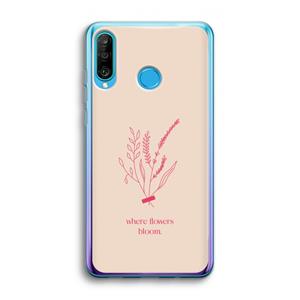 CaseCompany Where flowers bloom: Huawei P30 Lite Transparant Hoesje