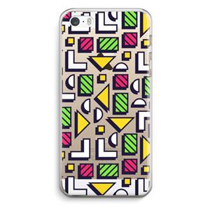CaseCompany 8-bit N°4: iPhone 5 / 5S / SE Transparant Hoesje