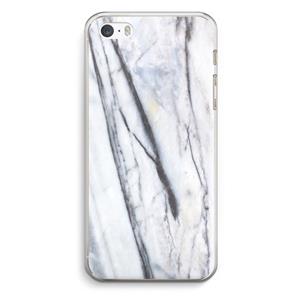 CaseCompany Gestreepte marmer: iPhone 5 / 5S / SE Transparant Hoesje