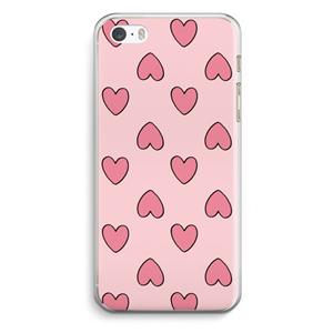 CaseCompany Ondersteboven verliefd: iPhone 5 / 5S / SE Transparant Hoesje