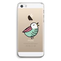 CaseCompany Birdy: iPhone 5 / 5S / SE Transparant Hoesje