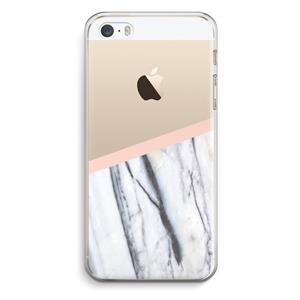 CaseCompany A touch of peach: iPhone 5 / 5S / SE Transparant Hoesje