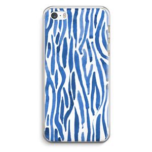 CaseCompany Blauwe nerven: iPhone 5 / 5S / SE Transparant Hoesje