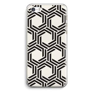 CaseCompany Geometrisch patroon: iPhone 5 / 5S / SE Transparant Hoesje