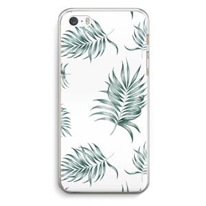 CaseCompany Simple leaves: iPhone 5 / 5S / SE Transparant Hoesje