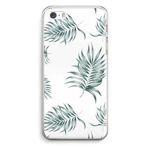 CaseCompany Simple leaves: iPhone 5 / 5S / SE Transparant Hoesje