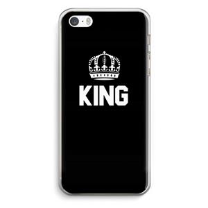 CaseCompany King zwart: iPhone 5 / 5S / SE Transparant Hoesje