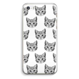 CaseCompany Kitten: iPhone 5 / 5S / SE Transparant Hoesje