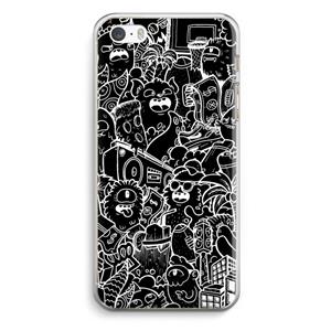 CaseCompany Vexx Black City : iPhone 5 / 5S / SE Transparant Hoesje