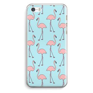 CaseCompany Anything Flamingoes: iPhone 5 / 5S / SE Transparant Hoesje