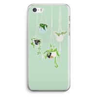 CaseCompany Hang In There: iPhone 5 / 5S / SE Transparant Hoesje