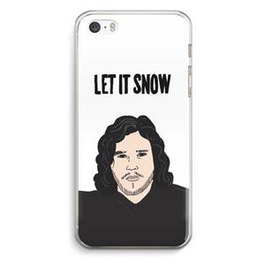 CaseCompany Let It Snow: iPhone 5 / 5S / SE Transparant Hoesje