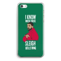 CaseCompany Sleigh Bells Ring: iPhone 5 / 5S / SE Transparant Hoesje