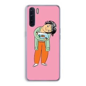 CaseCompany Visknuffel: Oppo A91 Transparant Hoesje