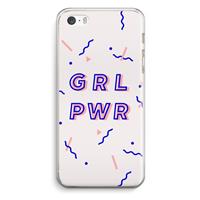 CaseCompany GRL PWR: iPhone 5 / 5S / SE Transparant Hoesje