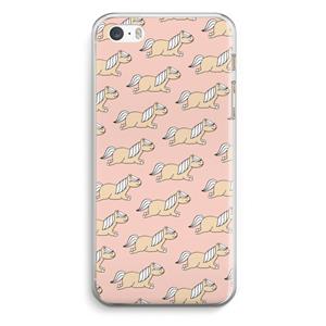 CaseCompany Ponys: iPhone 5 / 5S / SE Transparant Hoesje