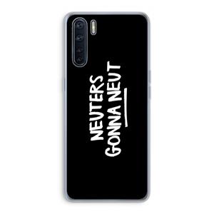 CaseCompany Neuters (zwart): Oppo A91 Transparant Hoesje