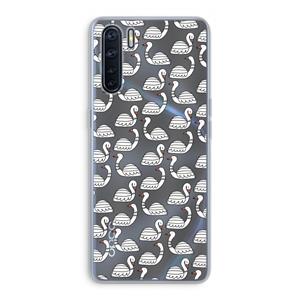 CaseCompany Zwanen: Oppo A91 Transparant Hoesje