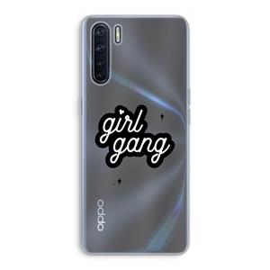 CaseCompany Girl Gang: Oppo A91 Transparant Hoesje