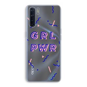 CaseCompany GRL PWR: Oppo A91 Transparant Hoesje