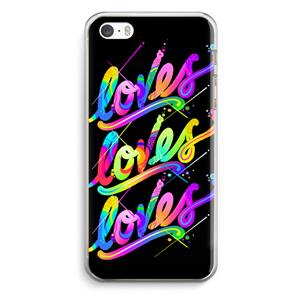 CaseCompany Loves: iPhone 5 / 5S / SE Transparant Hoesje