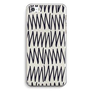CaseCompany Marrakech Zigzag: iPhone 5 / 5S / SE Transparant Hoesje