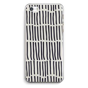 CaseCompany Moroccan stripes: iPhone 5 / 5S / SE Transparant Hoesje