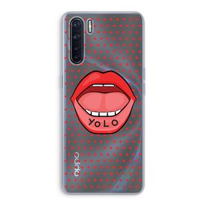 CaseCompany Yolo Denise: Oppo A91 Transparant Hoesje