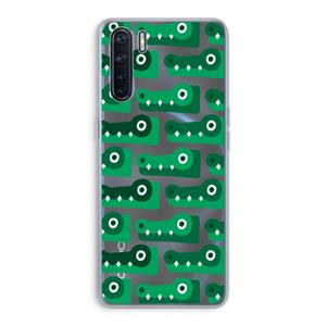 CaseCompany Crocs: Oppo A91 Transparant Hoesje