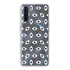 CaseCompany Eyes pattern: Oppo A91 Transparant Hoesje