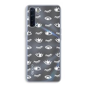 CaseCompany Eye pattern #3: Oppo A91 Transparant Hoesje