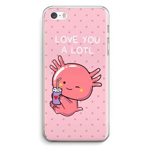 CaseCompany Love You A Lotl: iPhone 5 / 5S / SE Transparant Hoesje