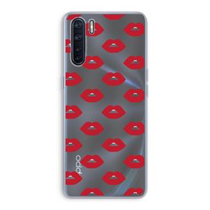 CaseCompany Lips: Oppo A91 Transparant Hoesje