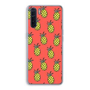 CaseCompany Ananas: Oppo A91 Transparant Hoesje