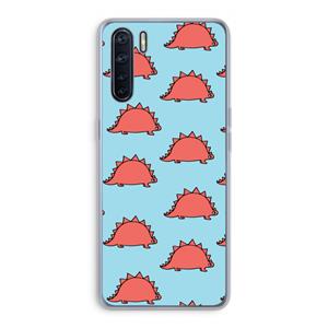 CaseCompany Dinosawrr: Oppo A91 Transparant Hoesje