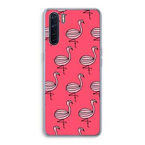 CaseCompany Flamingo: Oppo A91 Transparant Hoesje