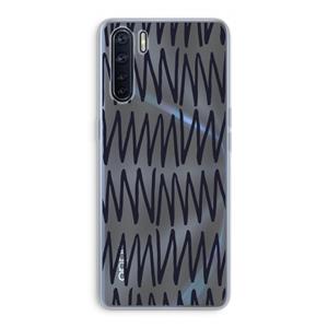 CaseCompany Marrakech Zigzag: Oppo A91 Transparant Hoesje