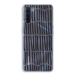 CaseCompany Moroccan stripes: Oppo A91 Transparant Hoesje