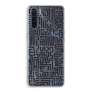 CaseCompany Moroccan Print: Oppo A91 Transparant Hoesje