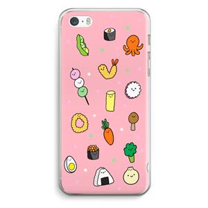 CaseCompany Happy bento friends: iPhone 5 / 5S / SE Transparant Hoesje