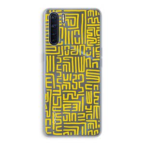 CaseCompany Majorelle Blue Print: Oppo A91 Transparant Hoesje