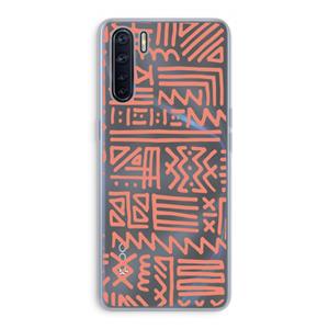 CaseCompany Marrakech Pink: Oppo A91 Transparant Hoesje