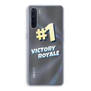 CaseCompany Victory Royale: Oppo A91 Transparant Hoesje