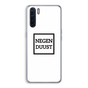CaseCompany Negenduust vierkant: Oppo A91 Transparant Hoesje